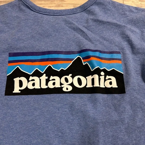 Patagonia Heather Blue Crew Neck Shirt - Picture 6 of 7